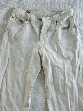 Levi's midrise 90s 501 white/cream jeans